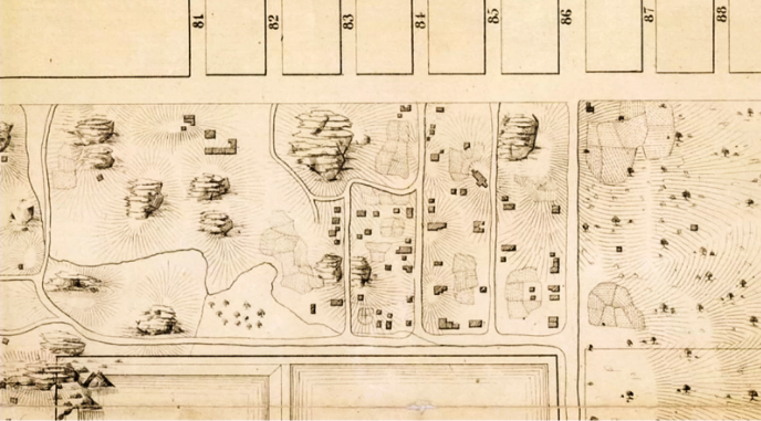 old map of the Seneca village